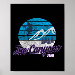 Canyons Utah Usa Ski Resort Snowboarden 1 Poster