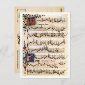 Canzoniere für drei und vier Stimmen Postkarte (Vorne/Hinten)