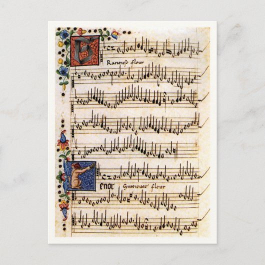 Canzoniere für drei und vier Stimmen Postkarte (Vorderseite)