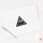 Cao dai Eye of Providence - Religiöse Ikone Dreieckiger Aufkleber (Umschlag)