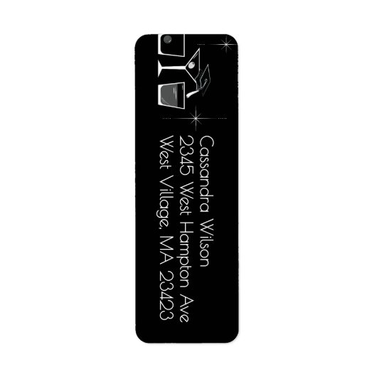 Cap and Cocktail Graduation Party Black (Vorne)