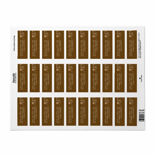 Cap and Cocktail Graduation Party Brown (Vorne)