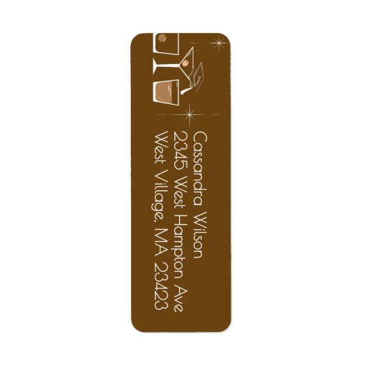 Cap and Cocktail Graduation Party Brown (Vorne)