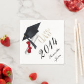Cap and Diploma 2014 Graduate Party Napkins Serviette (Beispiel)