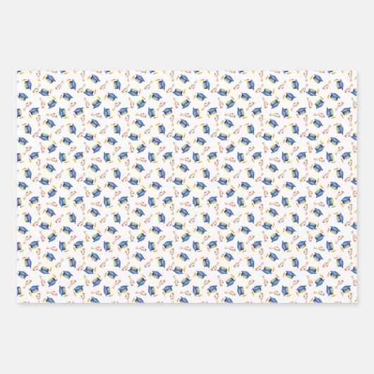 Cap and Diploma Abschluss Geschenkpapier Set (Vorderseite 3)