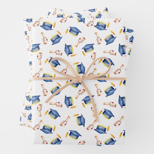 Cap and Diploma Abschluss Geschenkpapier Set (Beispiel)