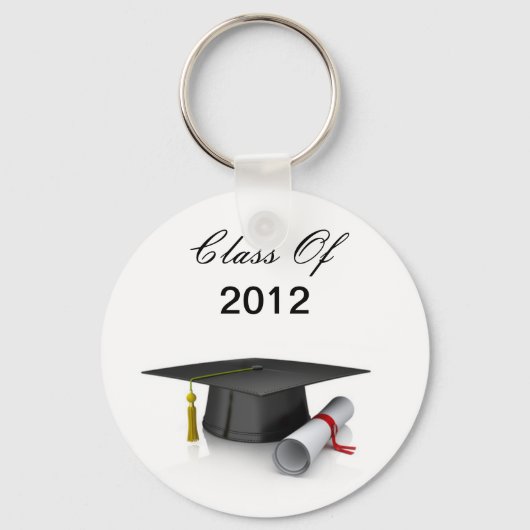 Cap and Diploma Class of 2012 Graduation Schlüssel Schlüsselanhänger (Vorderseite)