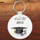 Cap and Diploma Class of 2012 Graduation Schlüssel Schlüsselanhänger (Vorderseite)