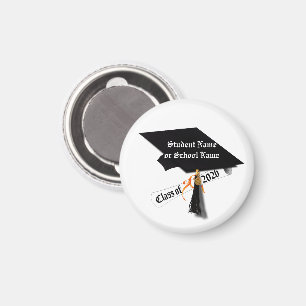 Cap and Diploma Class of 2026 Abschluss Magnet