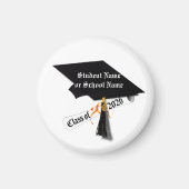 Cap and Diploma Class of 2026 Abschluss Magnet (Vorne)