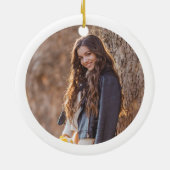 Cap and Gown Es geht runter Foto Abschluss Keramik Ornament (Hinten)