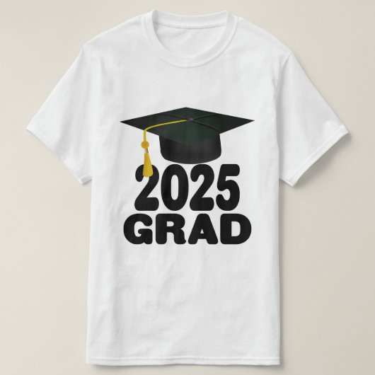 Cap and Tassel Class of 2025 Abschluss T-Shirt (Design vorne)