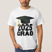 Cap and Tassel Class of 2025 Abschluss T-Shirt (Vorderseite)