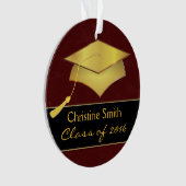 Cap and Tassel Ornament - Abschluss Foto Geschenk (Vorderseite)