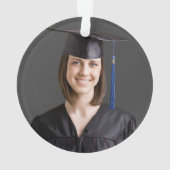 Cap and Tassel Ornament - Abschluss Foto Geschenk (Rückseite)