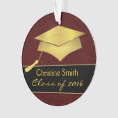 Cap and Tassel Ornament - Abschluss Foto Geschenk (Vorderseite)