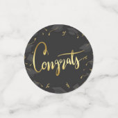 Cap & Confetti Graduation Congrats Confetti Konfetti (Klein Vorderseite)