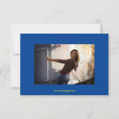 Cap & Diploma Blue - Ankündigung von 3x5 Abschluss (Rückseite)