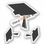 Cap Diploma Class 2026 Abschluss Aufkleber (Vorderseite)