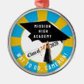 Cap Diploma Class 2026 Abschluss Ornament Aus Metall (Vorne)