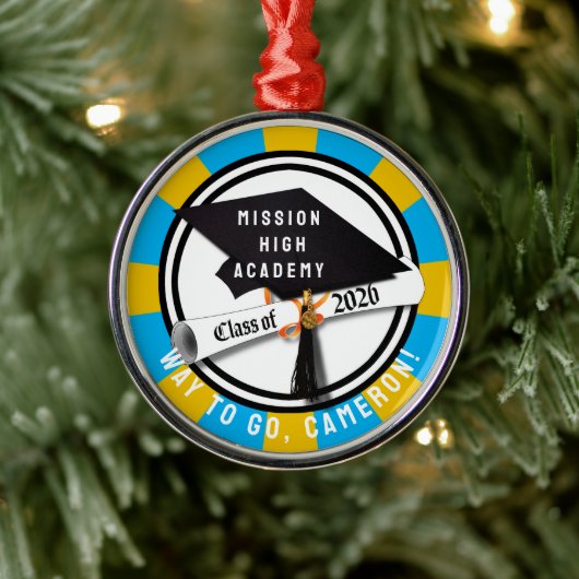 Cap Diploma Class 2026 Abschluss Ornament Aus Metall (Baum)