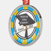 Cap Diploma Class 2026 Abschluss Ornament Aus Metall (Links)