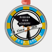 Cap Diploma Class 2026 Abschluss Ornament Aus Metall (Vorne)