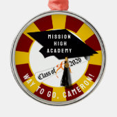 Cap Diploma Class 2026 Abschluss Ornament Aus Metall (Vorne)
