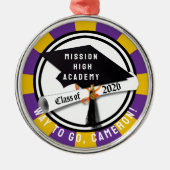 Cap Diploma Class 2026 Abschluss Ornament Aus Metall (Vorne)