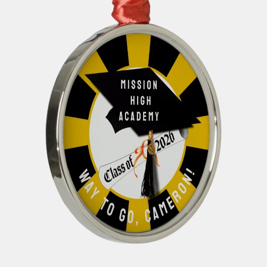 Cap Diploma Class 2026 Abschluss Ornament Aus Metall (Rechts)