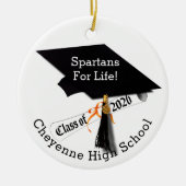 Cap Diploma Class 2026 Foto Abschluss Keramik Ornament (Vorne)