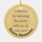 Cap Diploma Class 2026 Foto Abschluss Keramik Ornament (Hinten)