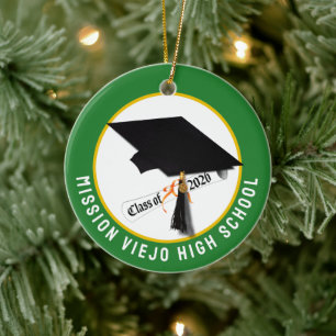 Cap Diploma Class 2026 Foto Abschluss Keramik Ornament