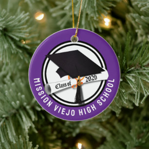 Cap Diploma Class 2026 Foto Abschluss Keramik Ornament