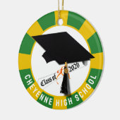 Cap Diploma Class 2026 Foto Abschluss Keramik Ornament (Links)