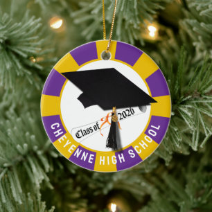 Cap Diploma Class 2026 Foto Abschluss Keramik Ornament