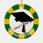 Cap Diploma Class of 2025 (Name hinzufügen) Abschl Keramik Ornament (Vorne)