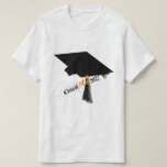 Cap Diploma Class of 2027 Graduation T-Shirt<br><div class="desc">* CONGRATS TO THE CLASS OF 2027! * A Fun Graduation Keepsake for your Grad to wear to Graduation Events and school days! * This tee shirt design is on several styles, colors and sizes for kids and adult sizes, too. * The design can be moved to pocket style or...</div>