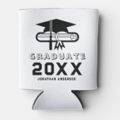 Cap & Diploma Graduation Party Cooler Gefallen Dosenkühler (Vorderseite)