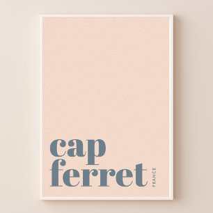 Cap Ferret Frankreich modernes Stadtplakat Poster