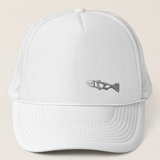 CAP FISH DESIGN STIL TRUCKERKAPPE (Vorderseite)