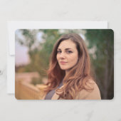 Cap Gown Es geht den Abschluss des modernen Fotos  Einladung (Rückseite)