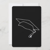 Cap gown es geht mit lustiger Abschlussfeier Einladung (Rückseite)