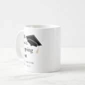 Cap Gown - Es geht um das Geschenk des Absolventen Kaffeetasse (Vorderseite Links)