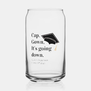 Cap Gown Es geht zur Absolventen-Party Dosenglas