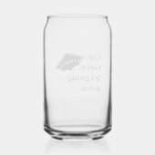 Cap Gown Es geht zur Absolventen-Party Dosenglas (Rückseite)