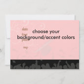 Cap + Gown + Wirbel Abschluss Einladung /Foto (Rückseite)