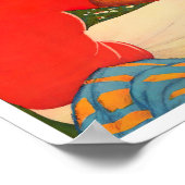 Cap Martin Roquebrune Frankreich Jahrgang Poster (Ecke)