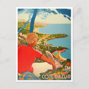 Cap Martin Roquebrune Frankreich Jahrgang Postkarte