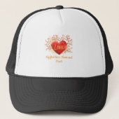 Cap Meine erste Liebe - Mama und Vater Herzdesign- Truckerkappe (Vorderseite)